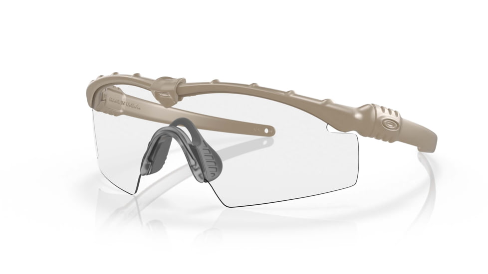 Oakley SI Ballistic M Frame 3.0 Sunglasses, Desert Tan Frame, Clear/Gray/Persimmon Lens, OO9146-29