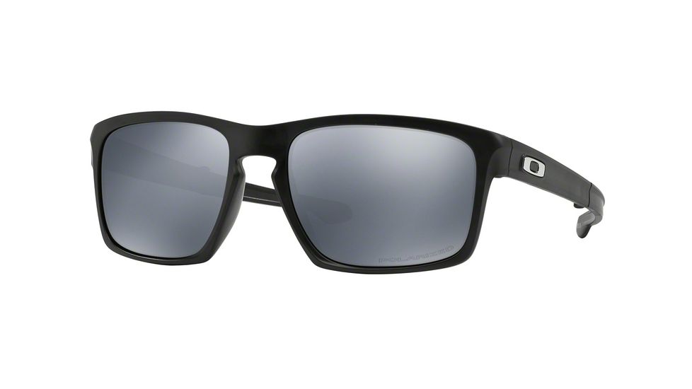 Oakley SLIVER F OO9246 Sunglasses 924604-57 - Matte Black Frame, Black Iridium Polarized Lenses