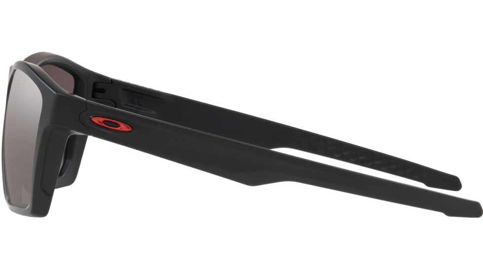 Oakley Standard Issue Targetline Sunglasses, Matte Black w/Prizm Black, Red Icon, OO9397-1258