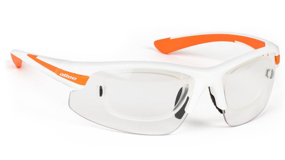 ONOS Allee Parkway Active Lifestyle Sunglasses, White/Orange, Clear, Medium to X-Large, 9148540