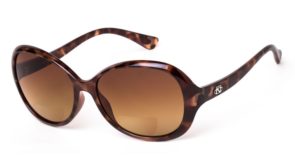 ONOS Dauphine Single Vision Prescription Sunglasses, Tortoise Frame, Polarized, 133AMPLSV
