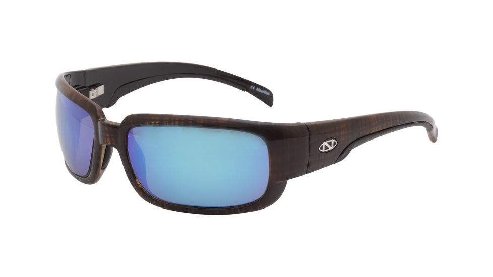 ONOS Loon Single Vision Prescription Sunglasses, Brown Stripe Frame, Polarized, 124AMPLSV