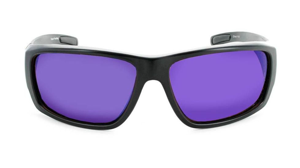 Optic Nerve One Gamefish Sunglasses, Matte Black Frame, Polarized Brown with Blue Mirror Lens 17024