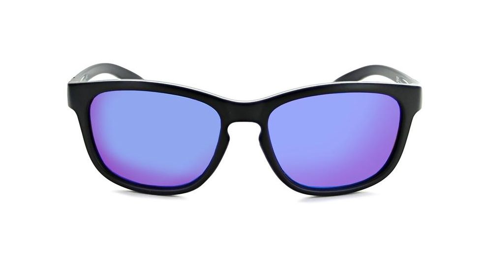 Optic Nerve One Kapalua Sunglasses, Matte Black Frame, Polarized Brown with Blue Mirror Lens 18007