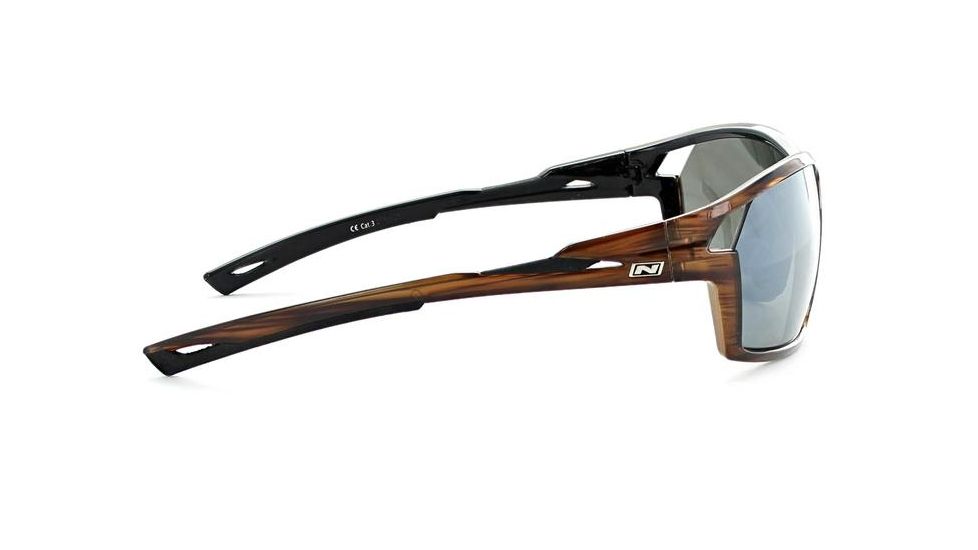 Optic Nerve Primer Polarized Sunglasses, Shiny Dark Driftwood Demi Frame, Lens 2 Sets- Polarized Smoke, Copper 21821