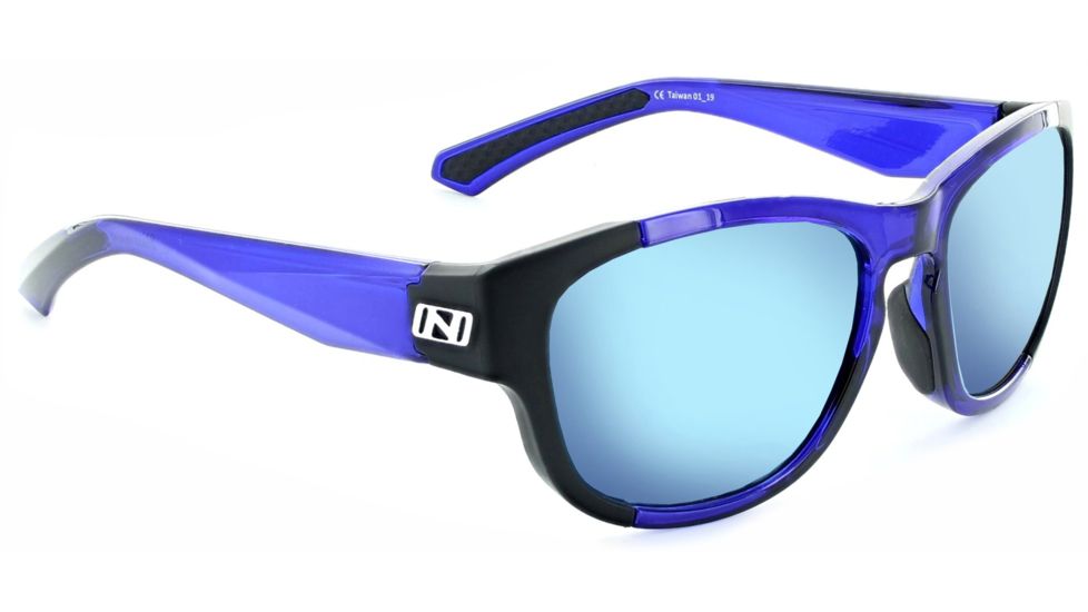Optic Nerve Vesper Sunglasses, Shiny Crystal Navy w/ Matte Black, 21903