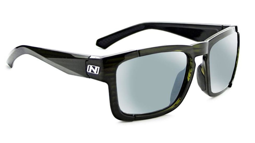Optic Nerve Vettron Polarized Sunglasses, Shiny Driftwood Green Frame, Lens 2 Sets- Polarized Smoke w/Silver Flash, Copper 21822