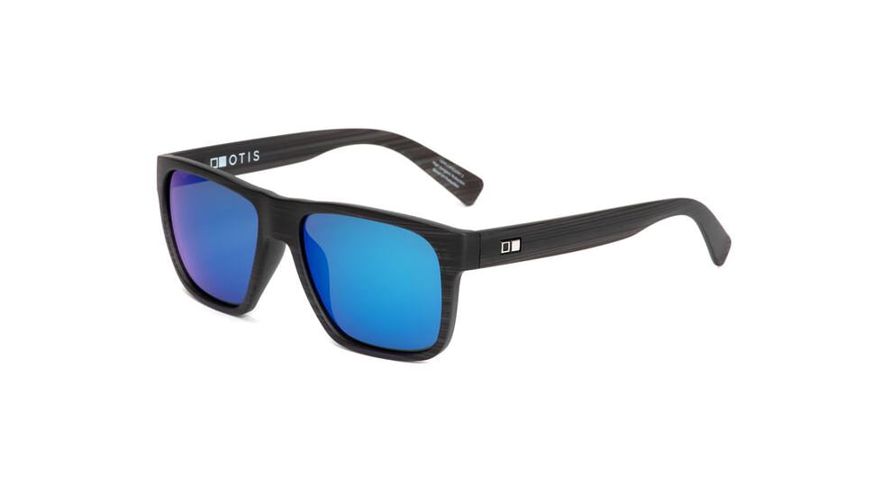OTIS LIFE ON MARS Sunglasses, Black Woodland Matte/Mirror Blue Polar, 55-17-135, 21-2101P