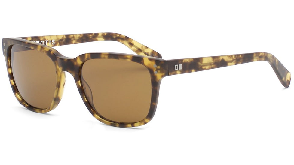OTIS TEST OF TIME Sunglasses, Matte Amber Tort/Brown Polar, 53-18-140, 92-1702P