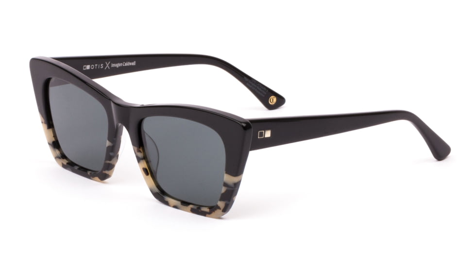 OTIS Vixen Sunglasses - Women's, Black Iron Tort Temple/Smokey Blue Lenses, Polarized, 131-2103P-IC