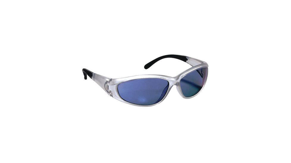 Peltor 3M Tekk Protection Shooting Glasses Blue Mirror Lens/Silver Frame