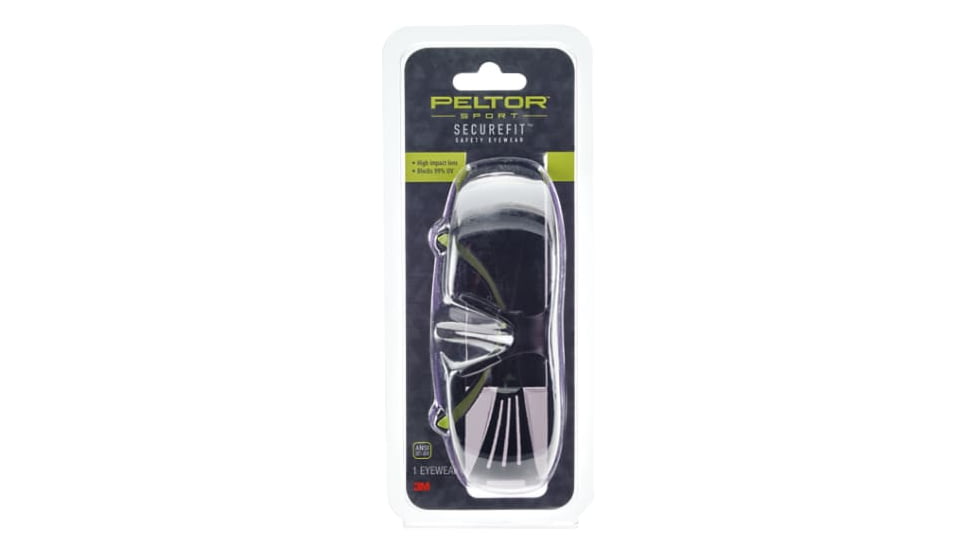 PELTOR Sport SecureFit 400 Eye Protection, Clear Anti-Fog, 8/Case, Clear, SF400-PC-8