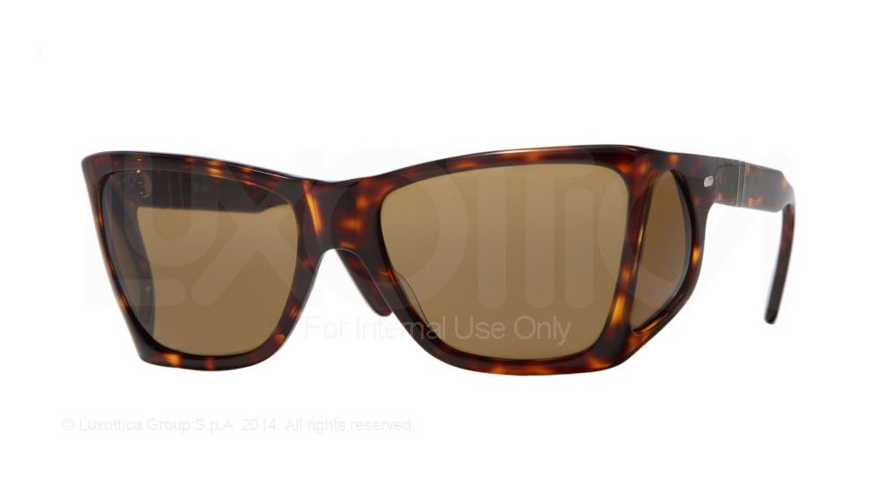 Persol PO0009 Progressive Prescription Sunglasses PO0009-24-57-57 - Lens Diameter 57 mm, Frame Color Havana