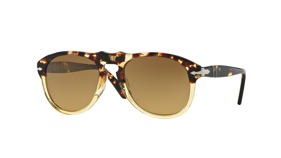 Persol PO0649 Bifocal Prescription Sunglasses PO0649-1024M2-52 - Lens Diameter 52 mm, Frame Color Ebano E Oro