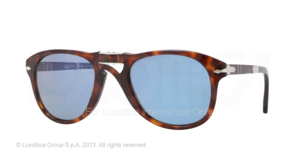Persol PO0714SM Progressive Prescription Sunglasses PO0714SM-24-56-52 - Lens Diameter 52 mm, Frame Color Havana