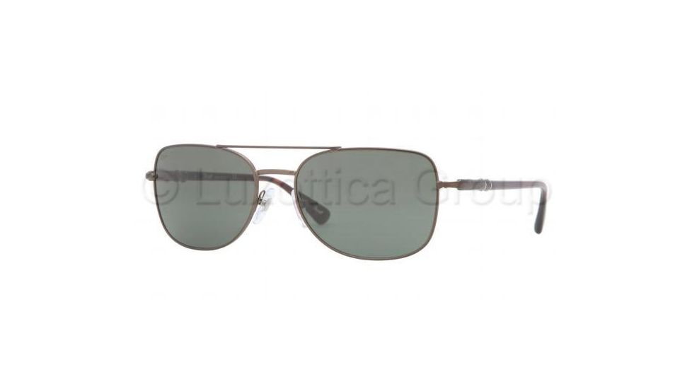 Persol PO2420S Progressive Prescription Sunglasses PO2420S-101831-5618 - Lens Diameter 56 mm, Frame Color Matte Brown