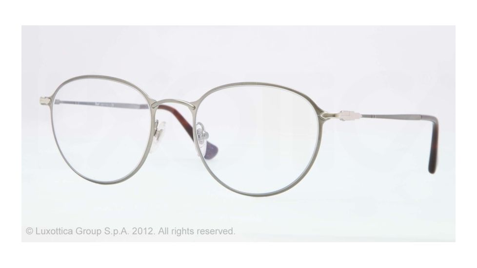 Persol PO2426V Bifocal Prescription Eyeglasses 1052-50 - Gunmetal Frame, Demo Lens Lenses