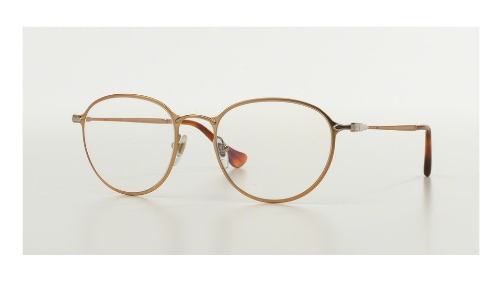 Persol PO2426V Bifocal Prescription Eyeglasses 1054-50 - Gold Frame, Demo Lens Lenses