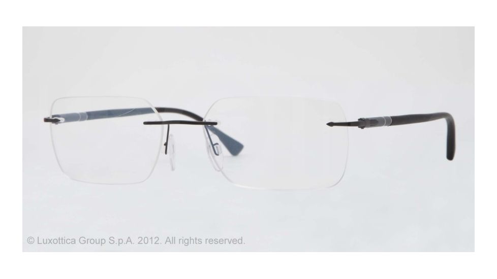 Persol PO2429V Progressive Prescription Eyeglasses 1009-53 - Matte Black Frame, Demo Lens Lenses