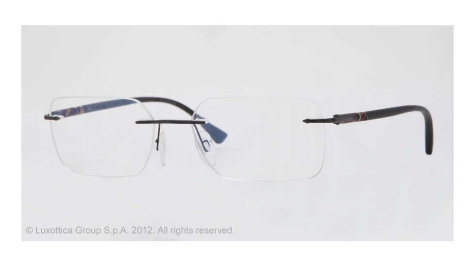 Persol PO2429V Progressive Prescription Eyeglasses 1028-53 - Matte Black Frame, Demo Lens Lenses