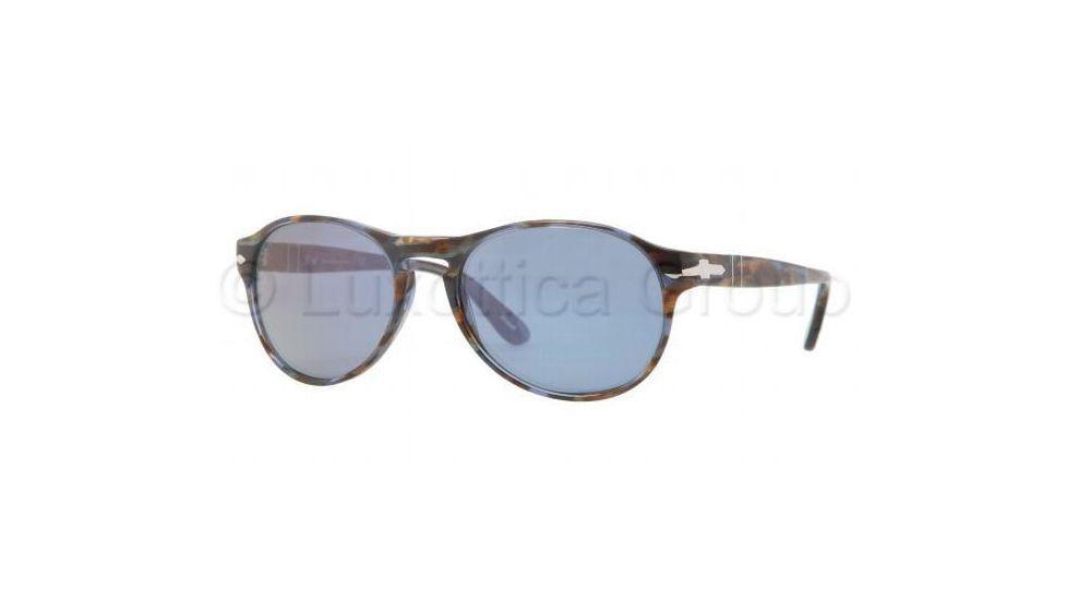Persol PO2931S Bifocal Prescription Sunglasses PO2931S-944-56-5317 - Lens Diameter 53 mm, Frame Color Blue Striped Horn