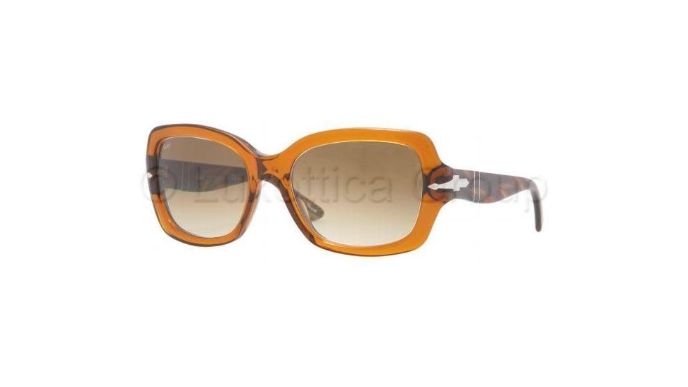 Persol PO2949S Single Vision Prescription Sunglasses PO2949S-887-51-5517 - Lens Diameter: 55 mm, Frame Color: Dark Honey