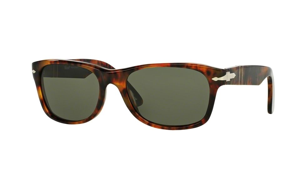 Persol PO2953S Prescription Sunglasses PO2953S-108-58-53 - Lens Diameter 53 mm, Lens Diameter 53 mm, Frame Color Caffe'