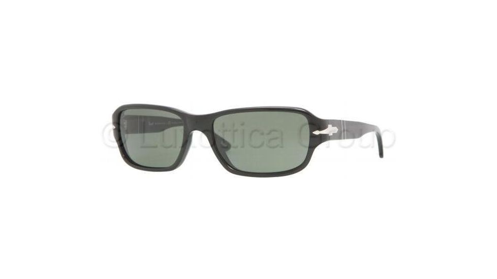 Persol PO2976S Progressive Prescription Sunglasses PO2976S-95-31-5617 - Lens Diameter: 56 mm, Frame Color: Black