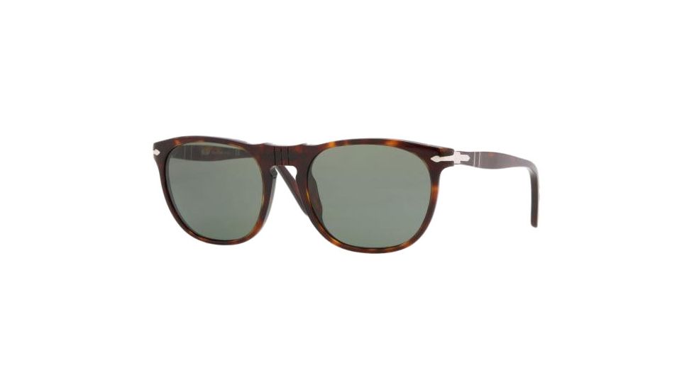 Persol PO2994S Sunglasses, Havana with Crystal Green Lenses, 54mm