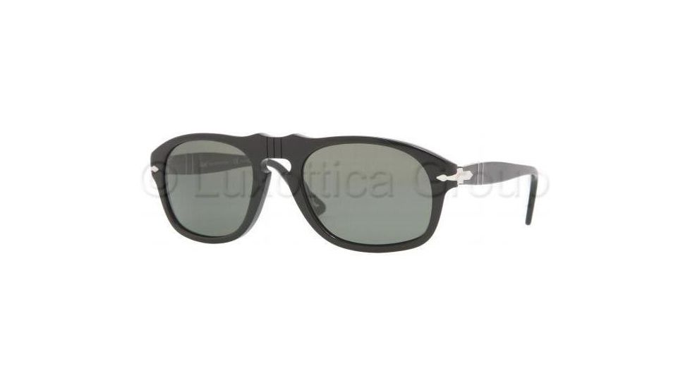 Persol PO2995S Single Vision Prescription Sunglasses PO2995S-95-58-5420 - Lens Diameter: 54 mm, Frame Color: Black