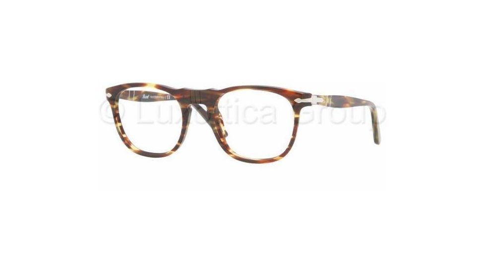 Persol PO2996V Eyeglass Frames 938-4819 - Green Striped Brown 