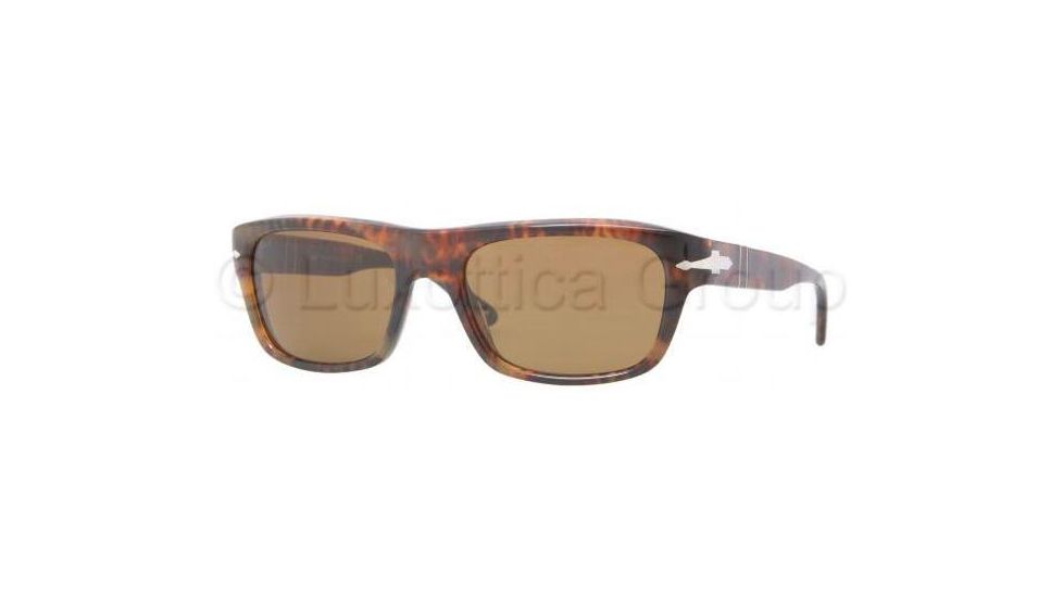 Persol PO3001S Progressive Prescription Sunglasses PO3001S-108-33-5819 - Lens Diameter: 58 mm, Frame Color: Light Havana