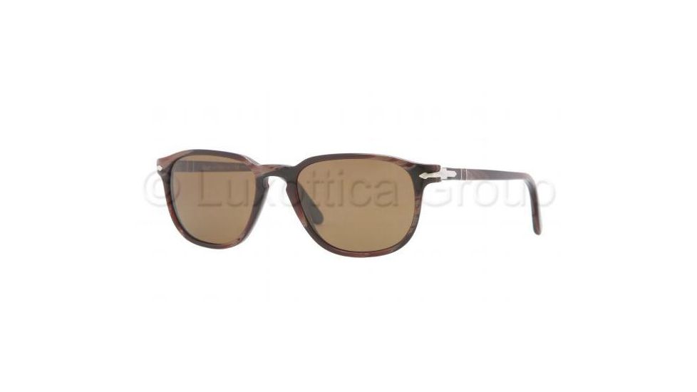 Persol PO3019S Sunglasses 983/57-5218 - Red Horn Frame, Brown Polarized Lenses