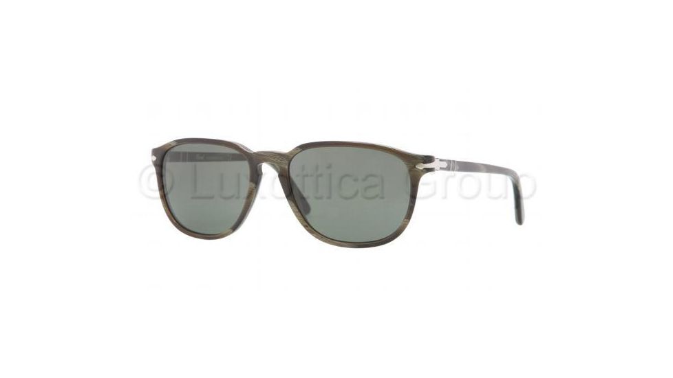 Persol PO3019S Sunglasses 984/31-5218 - Green Horn Frame, Green Lenses