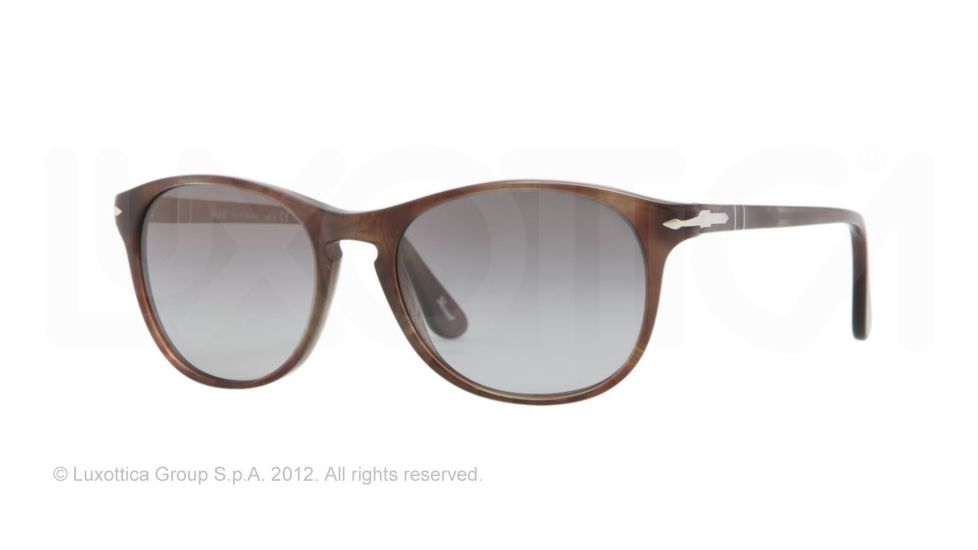 Persol PO3042S Bifocal Prescription Sunglasses PO3042S-972-M3-54 - Lens Diameter 54 mm, Frame Color Brown Havana/Smoke