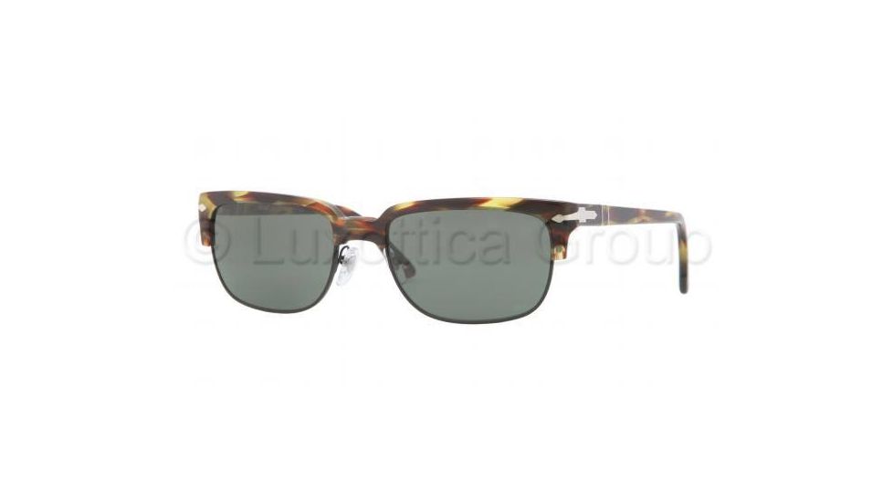Persol PO3043S Bifocal Prescription Sunglasses PO3043S-938-31-5418 - Lens Diameter 54 mm, Frame Color Green Striped