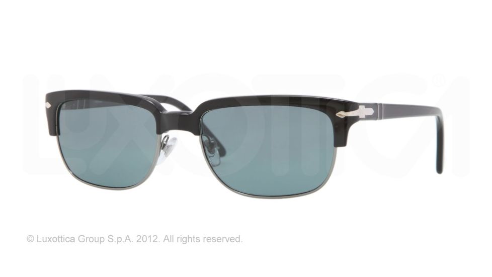 Persol PO3043S Bifocal Prescription Sunglasses PO3043S-95-4N-54 - Lens Diameter 54 mm, Frame Color Black