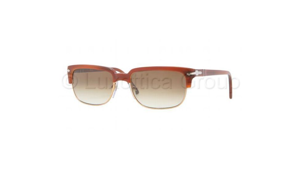 Persol PO3043S Bifocal Prescription Sunglasses PO3043S-957-51-5418 - Lens Diameter 54 mm, Frame Color Brown