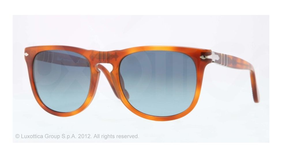 Persol PO3055S Single Vision Prescription Sunglasses PO3055S-96-S3-54 - Lens Diameter 54 mm, Frame Color Terra Di Siena