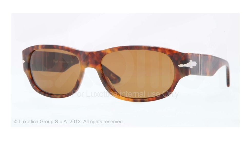 Persol PO3068S Sunglasses 108/33-57 - Caffe' Frame, Crystal Brown Lenses