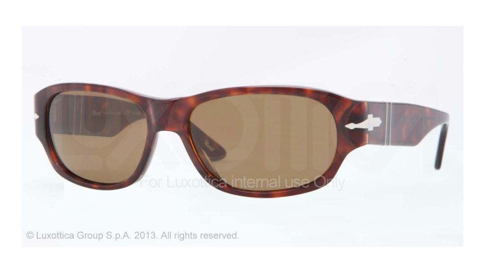 Persol PO3068S Sunglasses 24/57-57 - Havana Frame, Crystal Brown Polarized Lenses
