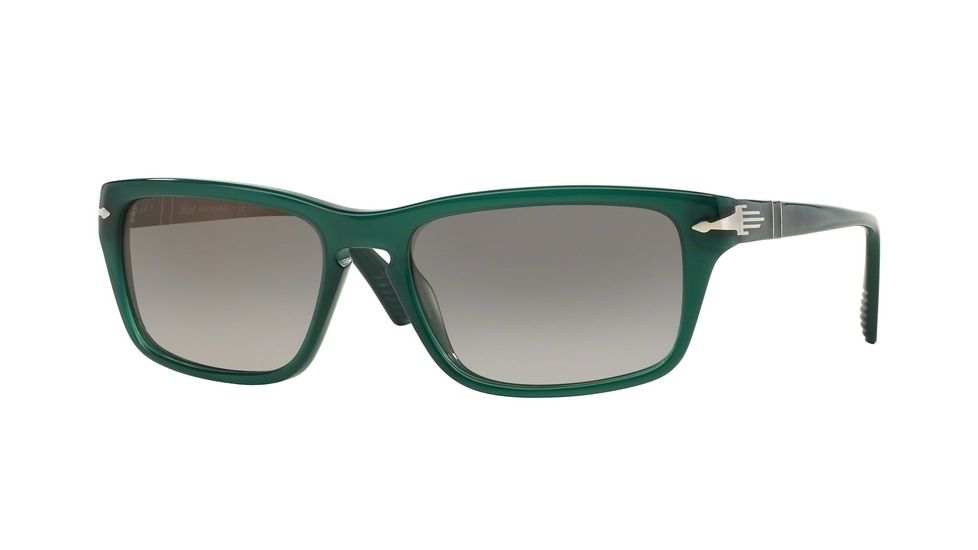 Persol PO3074S Progressive Prescription Sunglasses PO3074S-1001M3-55 - Lens Diameter 55 mm, Frame Color Dark Opal Green