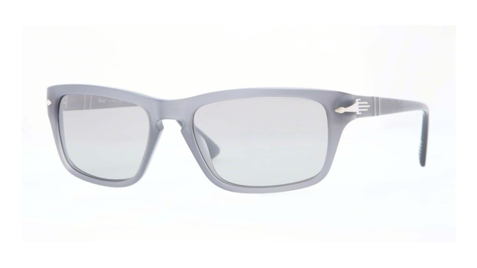 Persol PO3074S Progressive Prescription Sunglasses PO3074S-100382-55 - Lens Diameter 55 mm, Frame Color Matte Opal Grey