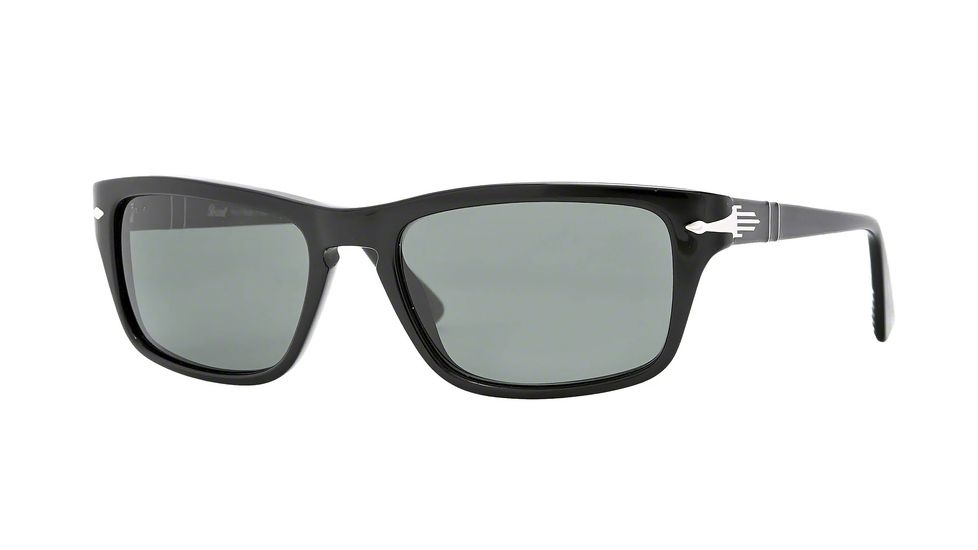 Persol PO3074S Progressive Prescription Sunglasses PO3074S-95-31-55 - Lens Diameter 55 mm, Frame Color Black