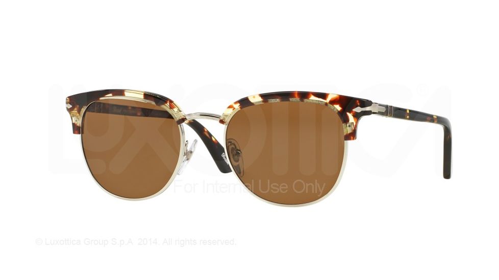 Persol PO3105S Single Vision Prescription Sunglasses PO3105S-985-57-51 - Lens Diameter 51 mm, Frame Color Tabacco Virginia