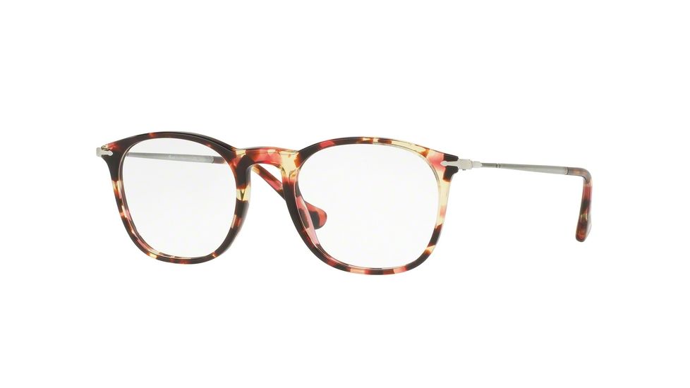 Persol PO3124V Single Vision Prescription Eyeglasses 1059-48 - Havana Rose Brown Frame