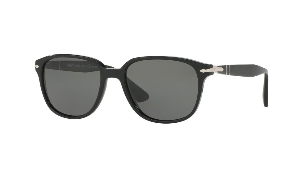 Persol PO3149S Single Vision Prescription Sunglasses PO3149S-95-58-52 - Lens Diameter 52 mm, Frame Color Black