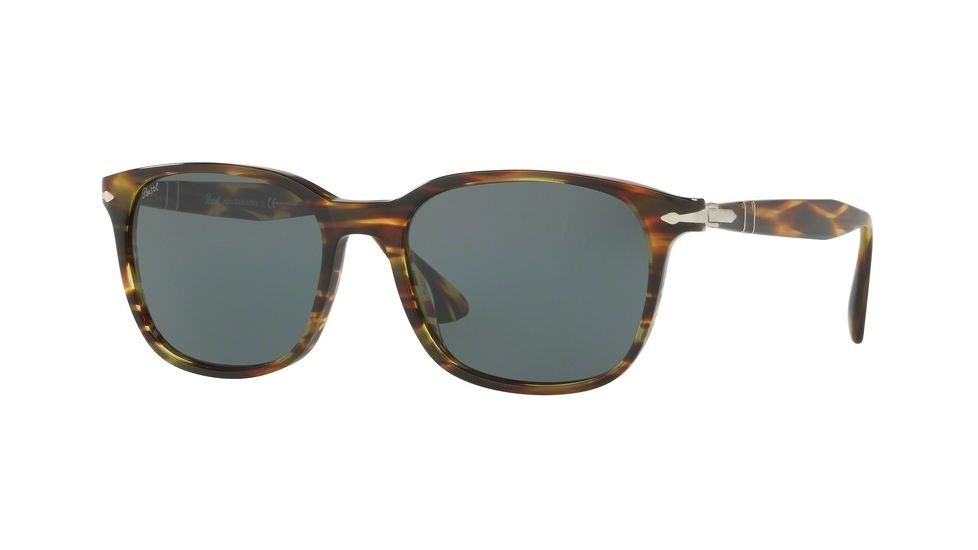 Persol PO3164S Progressive Prescription Sunglasses PO3164S-938-R5-56 - Lens Diameter 56 mm, Frame Color Brown/tortoise Yellow