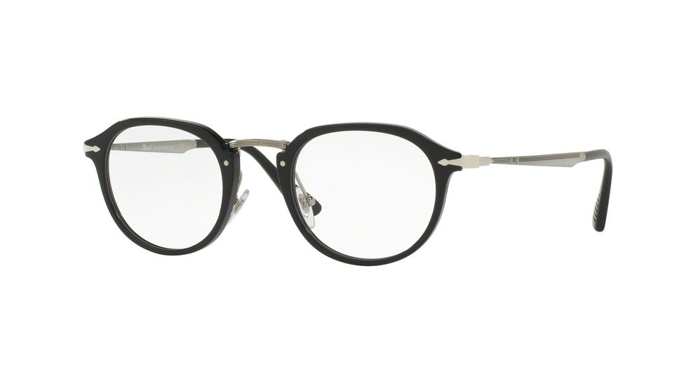 Persol PO3168V Single Vision Prescription Eyeglasses 95-50 - Black Frame