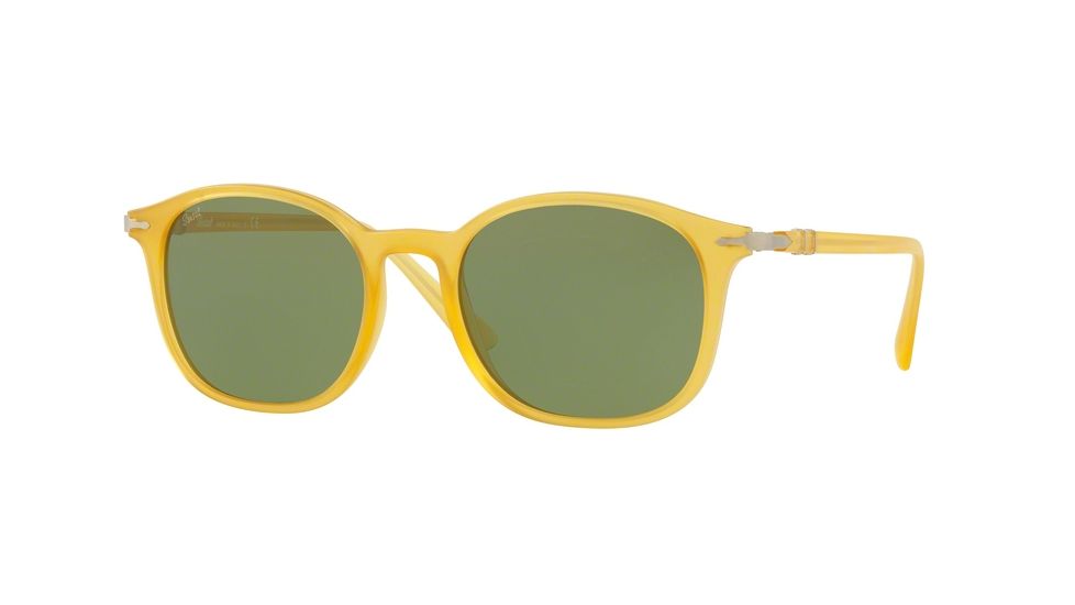 Persol PO3182S Single Vision Prescription Sunglasses PO3182S-10484E-51 - Lens Diameter 51 mm, Frame Color Matte Yellow